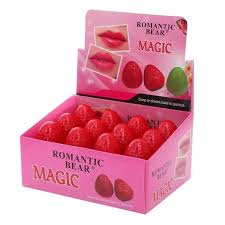 Romantic Bear Magic Strawberry Lip Balm